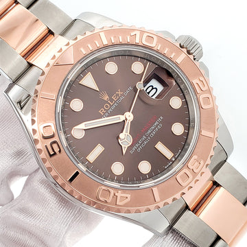 2021 Rolex Yacht-Master 126621 Chocolate Dial 2-tone Everose Gold/Steel 40mm Watch Box Papers