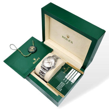 2011 Rolex Oyster Perpetual Date Silver Index Dial 115200 Steel Oyster 40mm Watch Box Papers