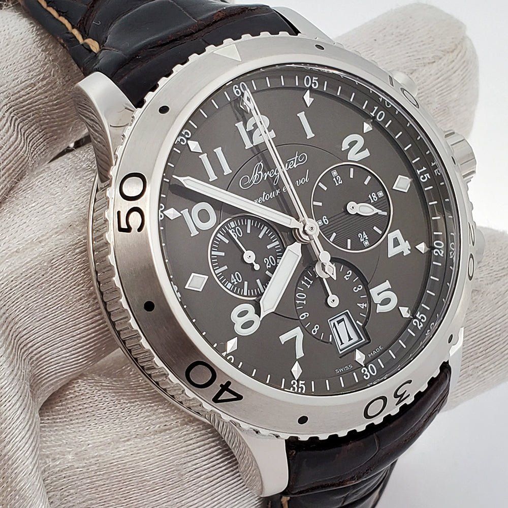 Breguet Transatlantique Type XXI Flyback Chronograph Watch 3810