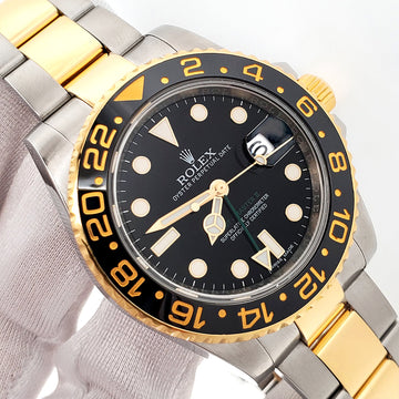 2015 Rolex GMT-Master II 40mm Ceramic Bezel 2-Tone Yellow Gold/Steel Watch 116713LN Box/Papers/Tag