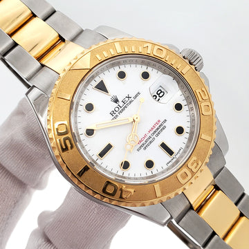 2015 Rolex Yacht-Master 40mm White Dial 2-tone Yellow Gold/Steel Oyster 16623 Watch Box Papers