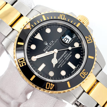 2018 Rolex Submariner 2-Tone Yellow Gold/Steel Black Dial 40mm Watch 116613LN Box Papers