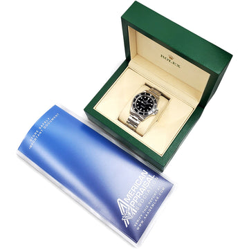 2001 Rolex Submariner “2-Liner” No-Date Black Dial Steel 40mm Watch 14060M Box/Appraisal