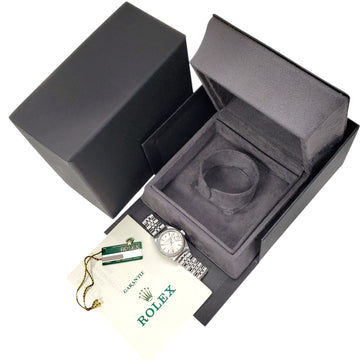 1989 Rolex Date Silver Index Dial Steel Jubilee 26mm Watch 69190 Papers/Tag