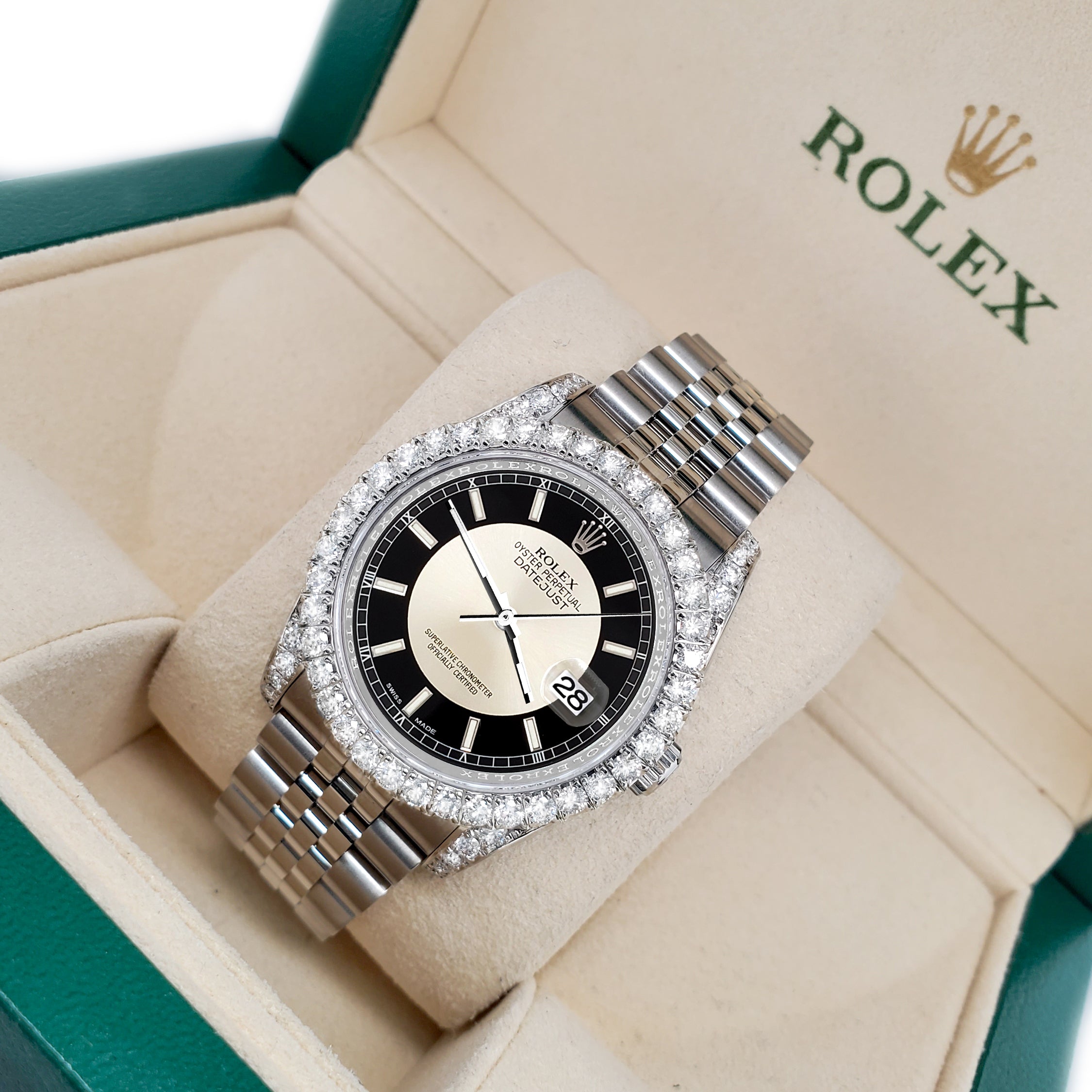 Rolex Datejust Black Tuxedo 