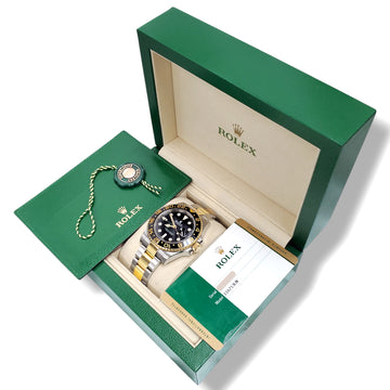 2015 Rolex GMT-Master II Ceramic Bezel 2-Tone Yellow Gold/Steel 40mm Watch 116713LN Box/Papers