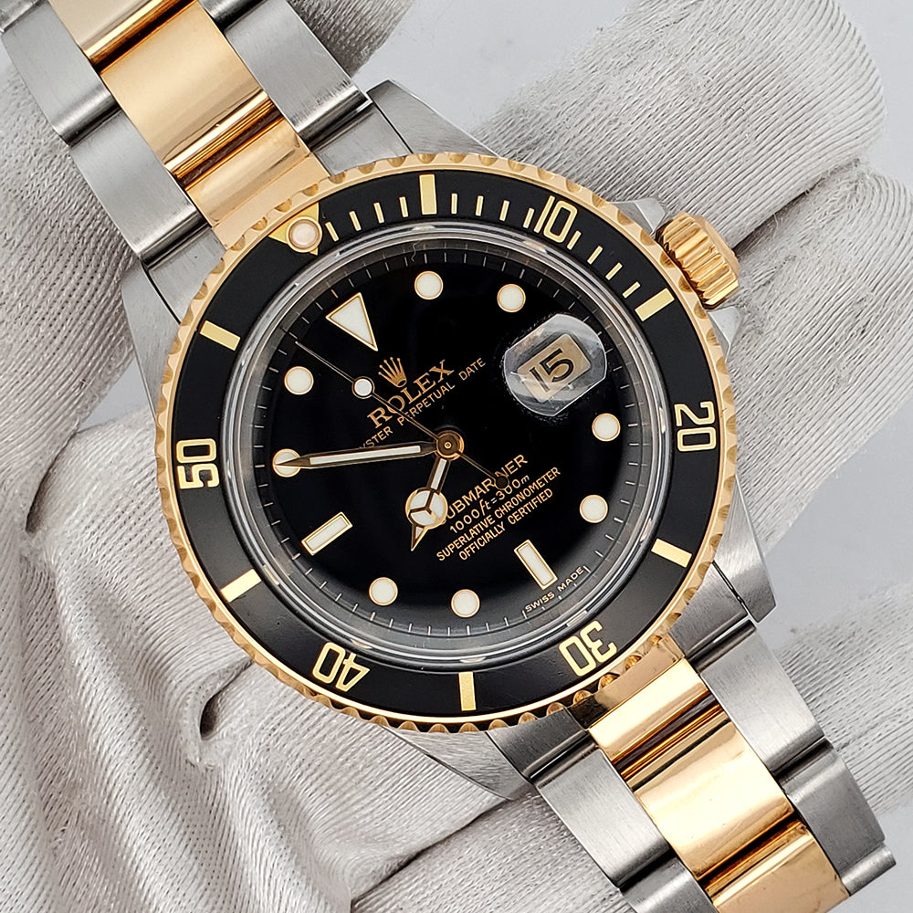 Rolex Submariner 40mm 2-tone Yellow Gold/Stainless Steel Oyster Watch 16803