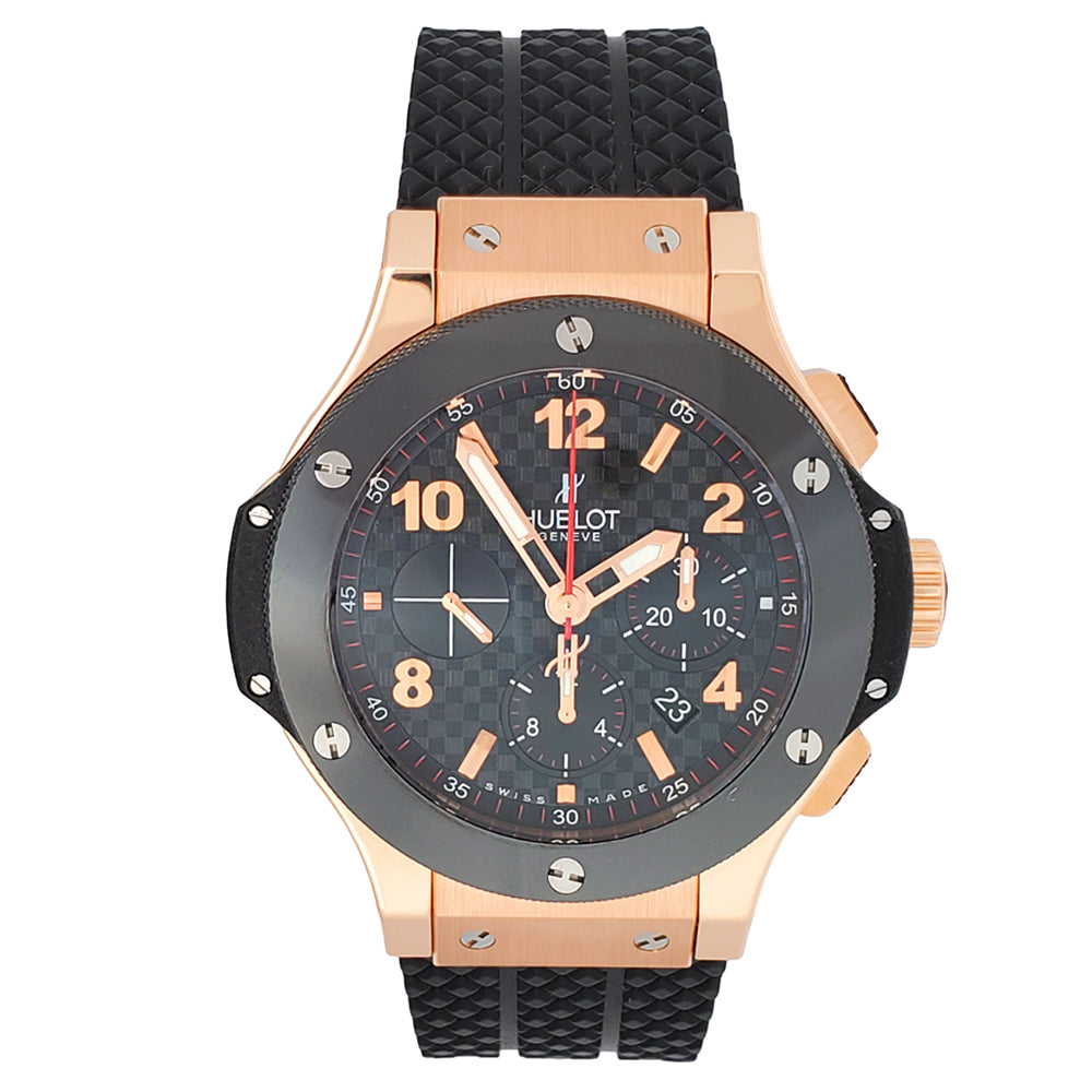 Hublot Big Bang Rose Gold Chronograph 44mm Watch 301.PB.131.RX Papers