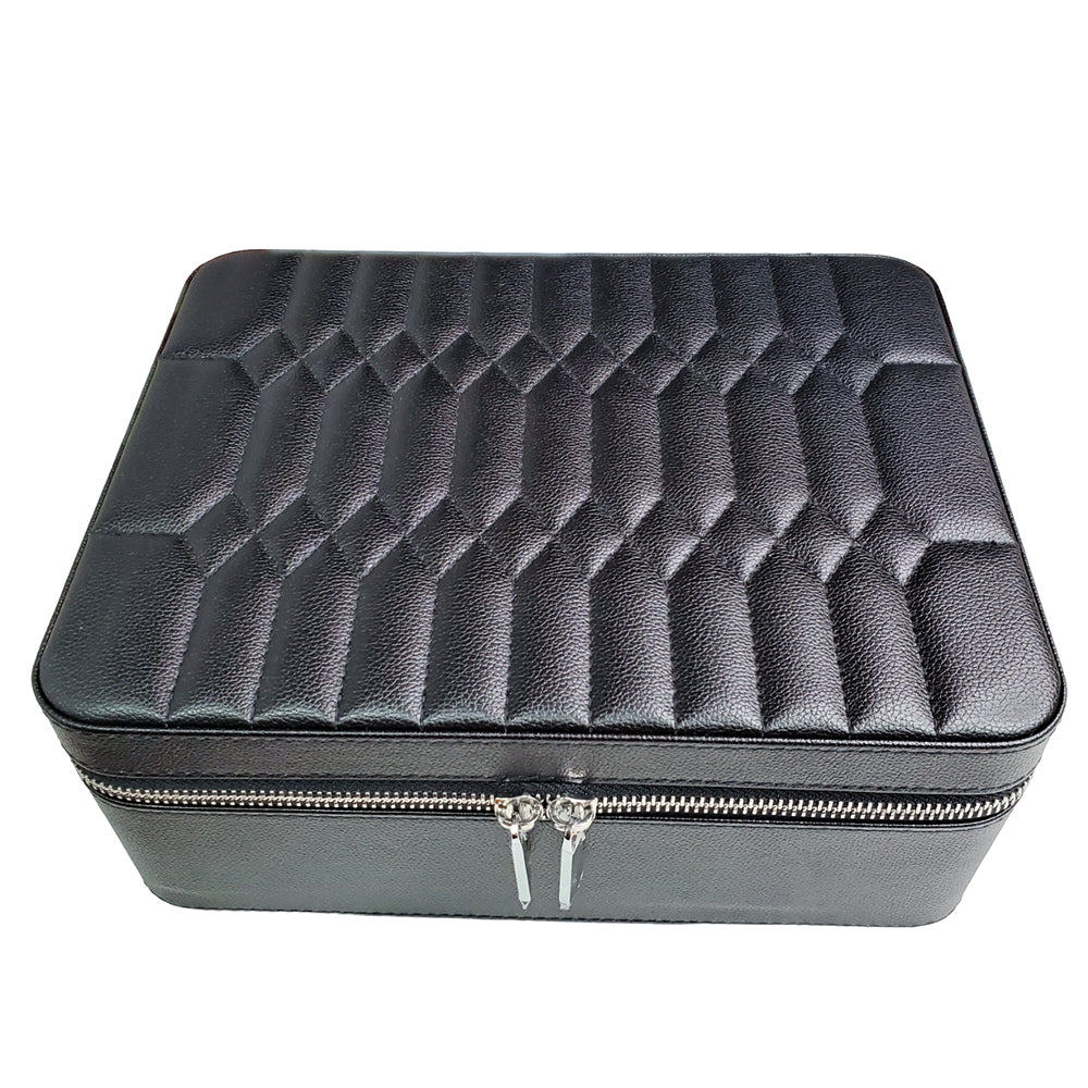 Leatherette Case Watch Leatherette Case 4 Slots & Jewelry Organizer for Travel