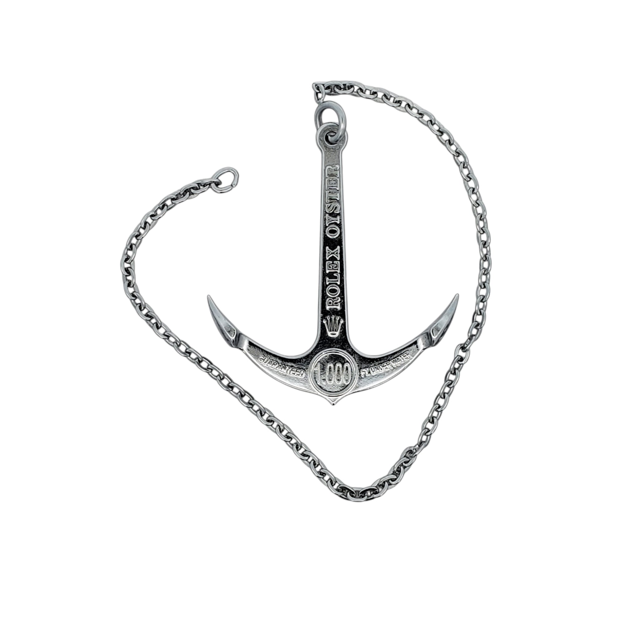 OEM Rolex Anchor Charm 1000ft Submariner Sea-Dweller Tag Stainless Ste