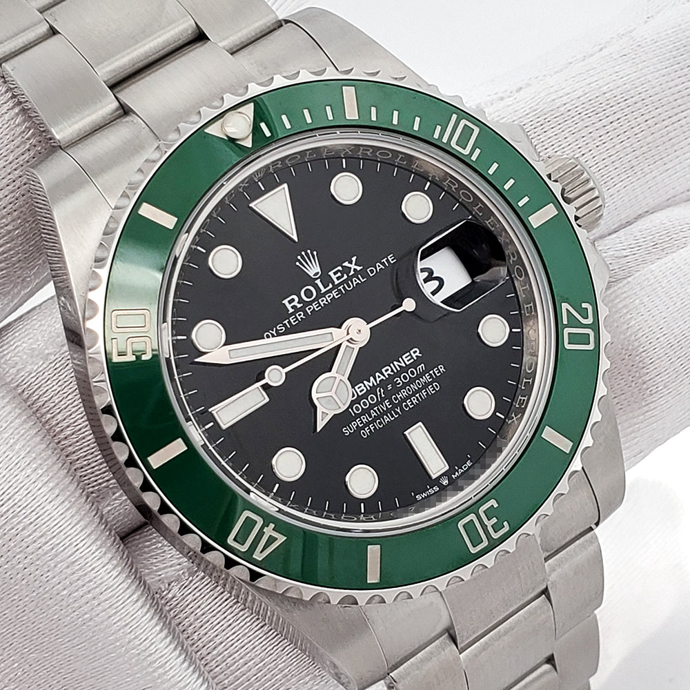 Unworn 2025 Rolex Submariner "Starbucks" Date 41mm 126610LV Green Bezel Watch Box Papers