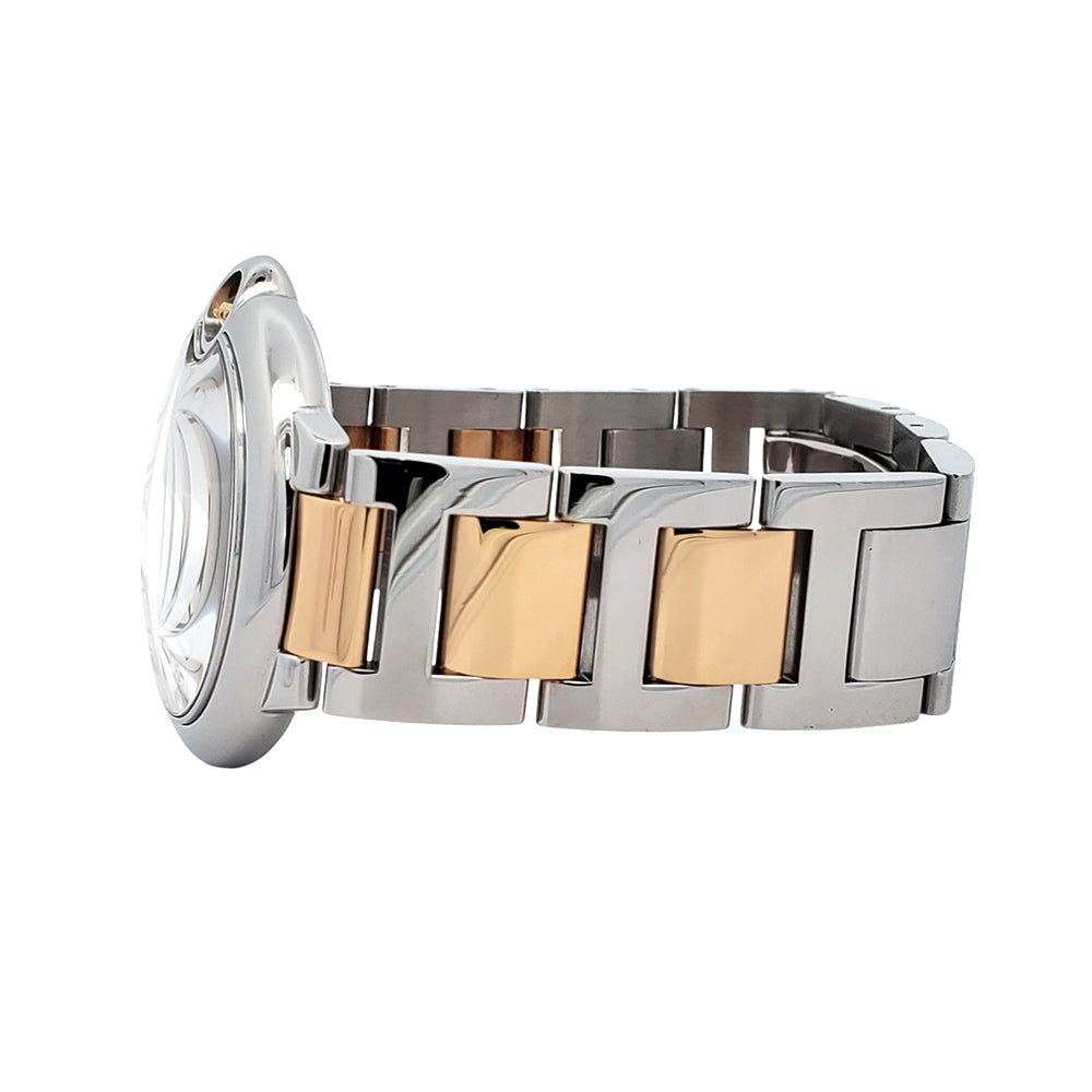 Cartier Ballon Bleu 36mm Silver Roman 2-tone Yellow Gold/Steel Watch 3284 W2BB0012