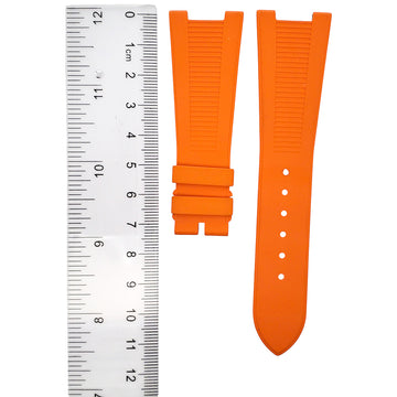 Unworn OEM Mandarin Orange Rubber B Strap for Patek Philippe Nautilus 5711 RG/WG