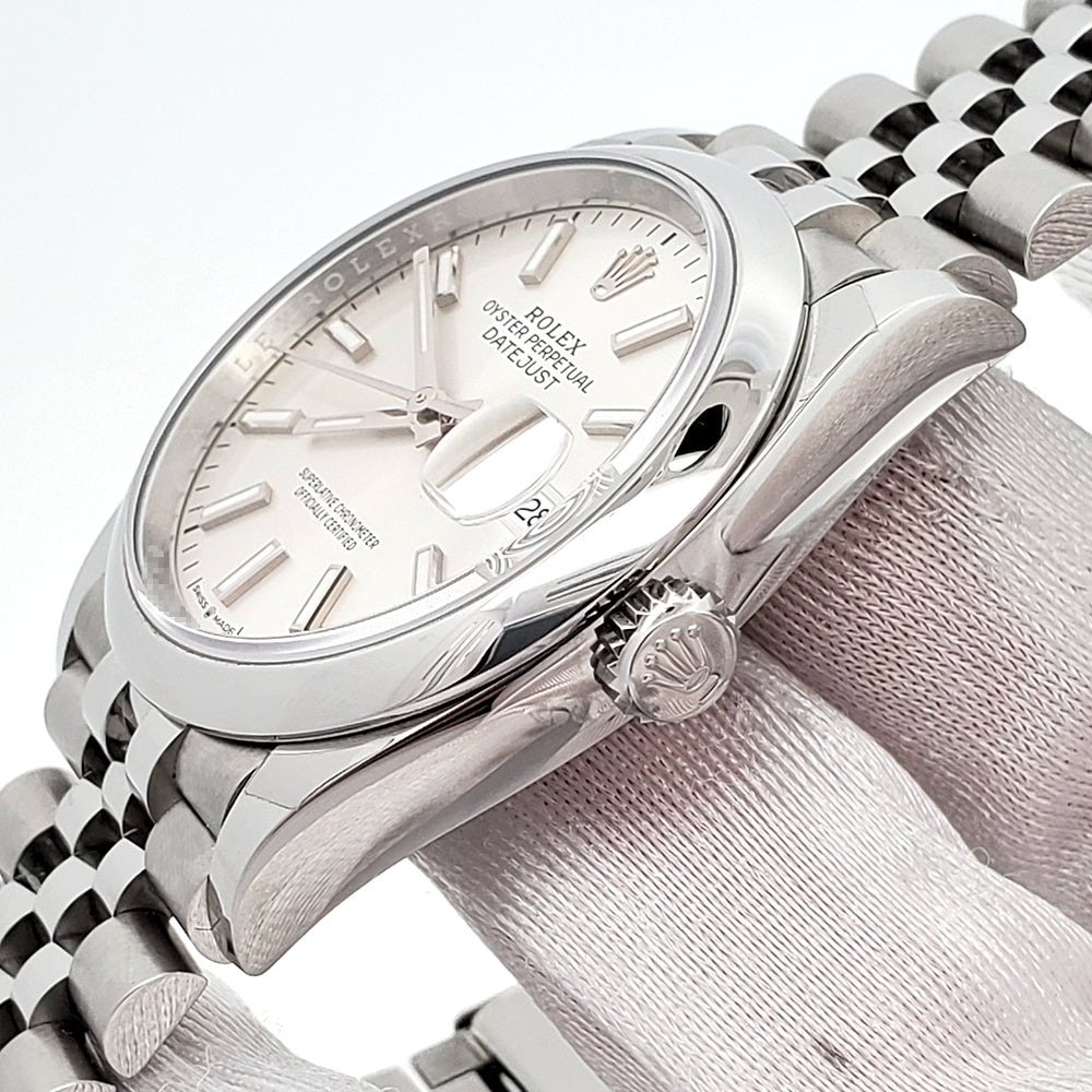 Unworn 2025 Rolex Datejust 36mm 126200 Silver Index Steel Jubilee Watch Box/Papers/Tag
