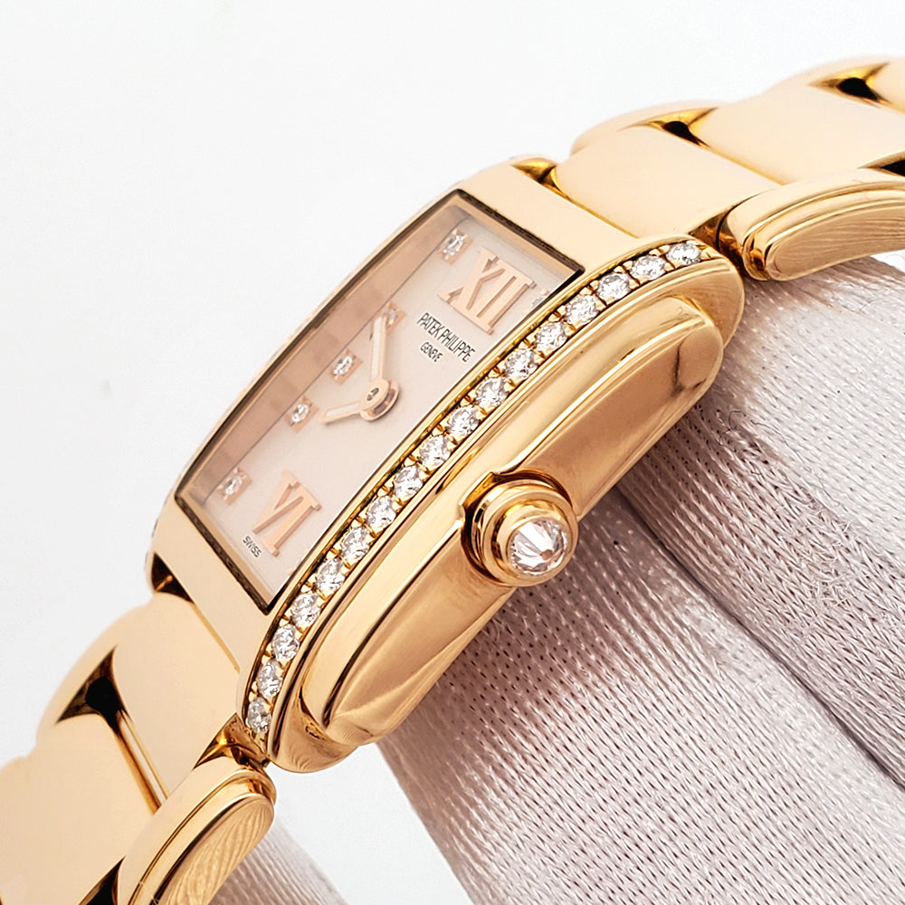 Patek Philippe Twenty-4 Factory Diamond Set Rose Gold Ladies Watch 4908/11R-011