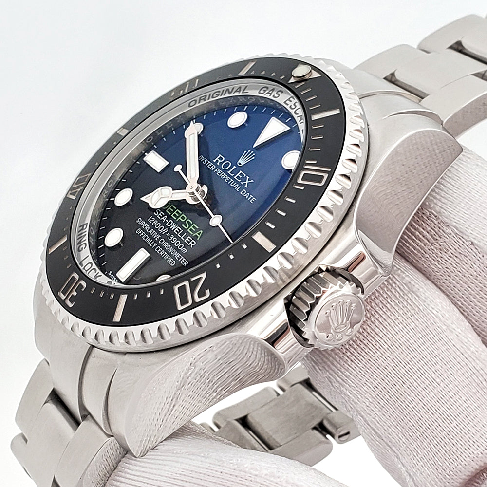 Certified Rolex Sea-Dweller Deepsea D-Blue James Cameron Steel Oyster 44mm Watch 116660 Box Papers