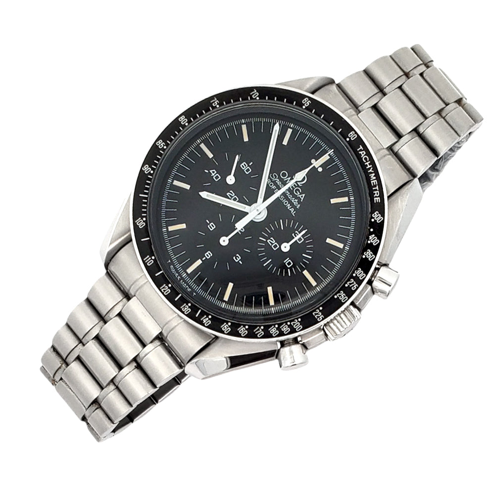 Omega Apollo Xi Speedmaster Moonwatch 42mm Black Dial Watch 345.0808