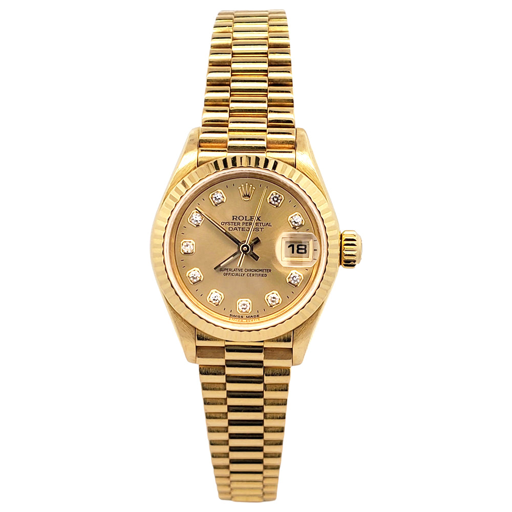 2005 Rolex Submariner Date 18K Yellow Gold Factory Blue Dial/Bezel 40mm Oyster Watch 16618 T