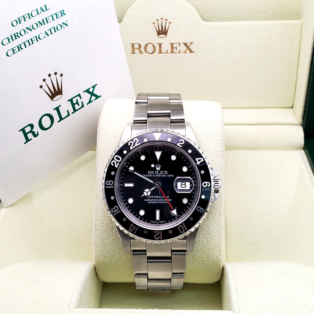 Rolex GMT-Master II 16710 Steel 40mm – Iconic Dual Time Classic