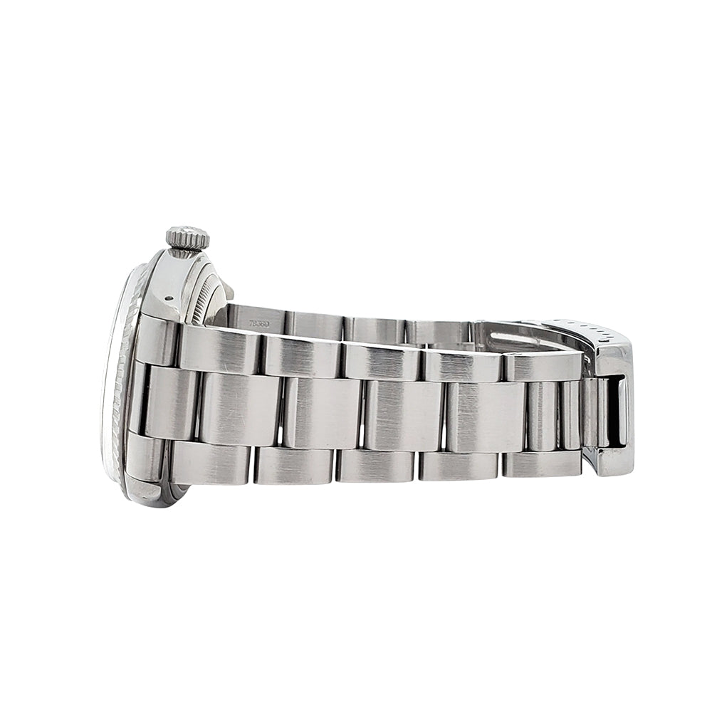 Rolex Datejust 36mm 16030 Buckley White Roman Dial Steel Oyster Watch