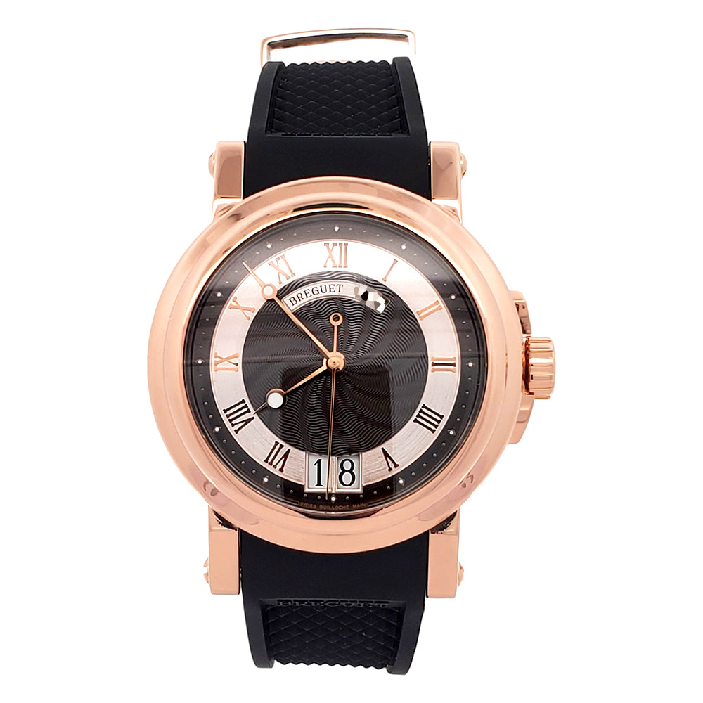 Mint Breguet Marine Rose Gold Big Date 39mm Watch 5817BR/Z2/5V8 with Appraisal