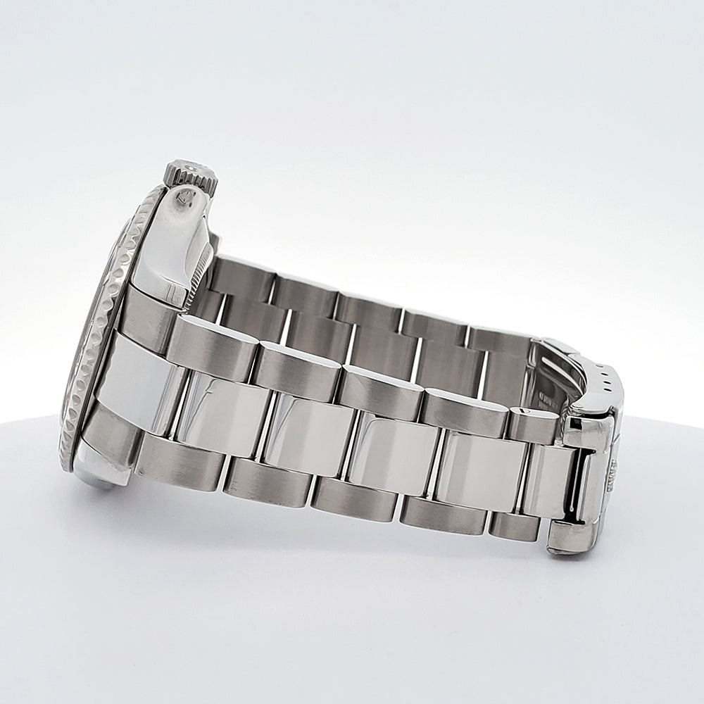 Rolex Yacht-Master 40mm Platinum Bezel Steel Watch, Ref 16622