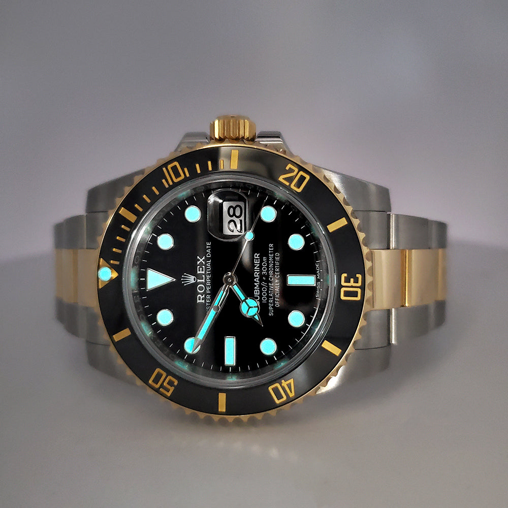 Rolex Submariner 2-Tone Gold/Steel Black Dial Watch | 116613LN