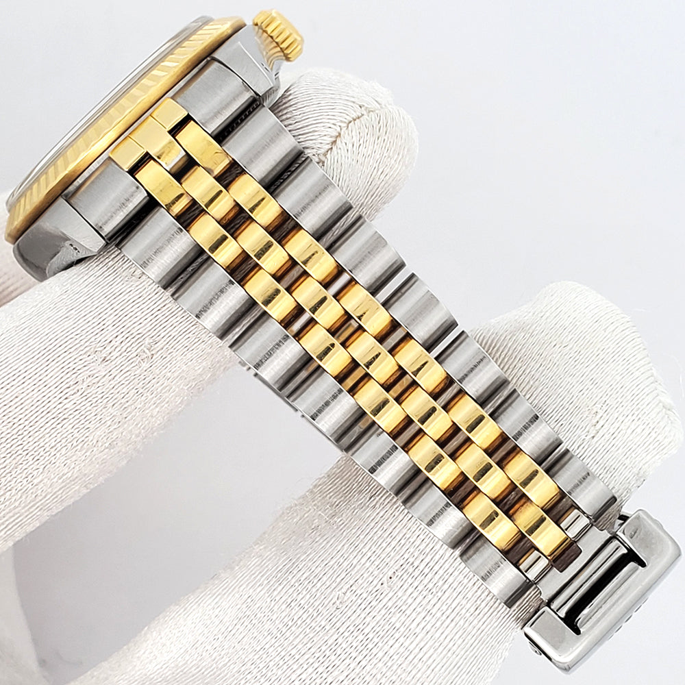 Rolex Datejust 31mm Blue Index 2-tone Yellow Gold/Steel Jubilee Watch 68273