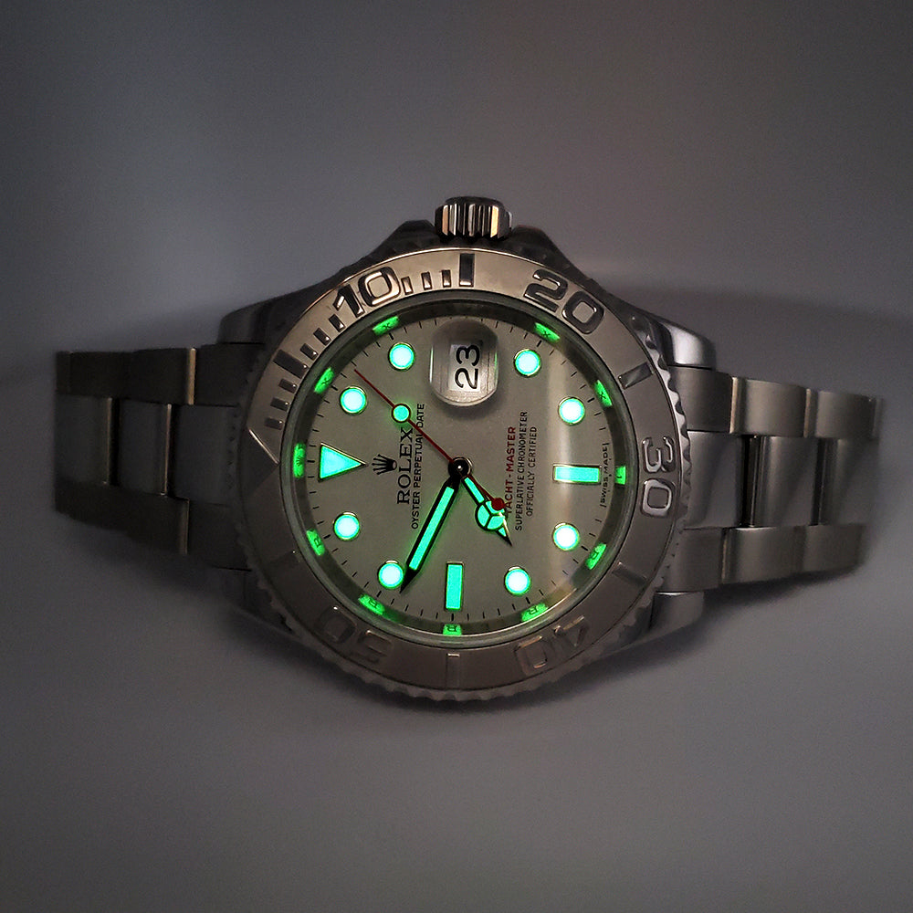 2007 Rolex Yacht-Master 40mm Platinum Bezel Steel Watch 16622 Box Papers/Service 2024