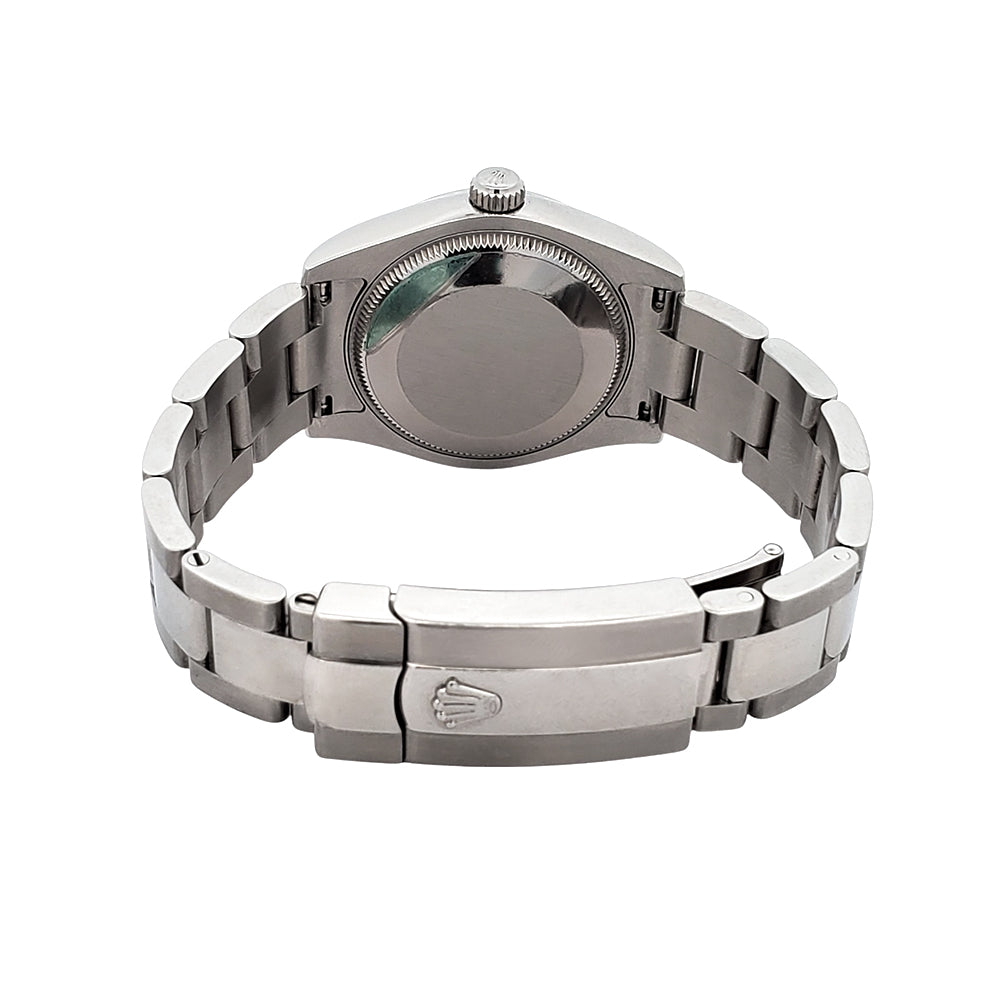 Rolex Datejust 31mm Black Roman Dial Steel Oyster Watch 178240