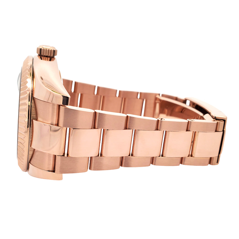 2016 Rolex Sky-Dweller 42mm Chocolate Arabic Dial Rose Gold Watch 326935 Box Papers