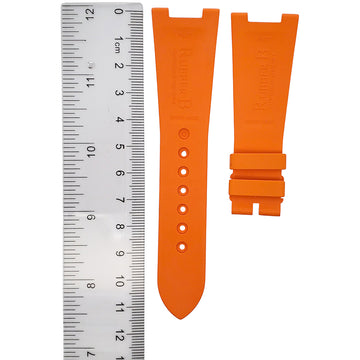 Unworn OEM Mandarin Orange Rubber B Strap for Patek Philippe Nautilus 5711 RG/WG