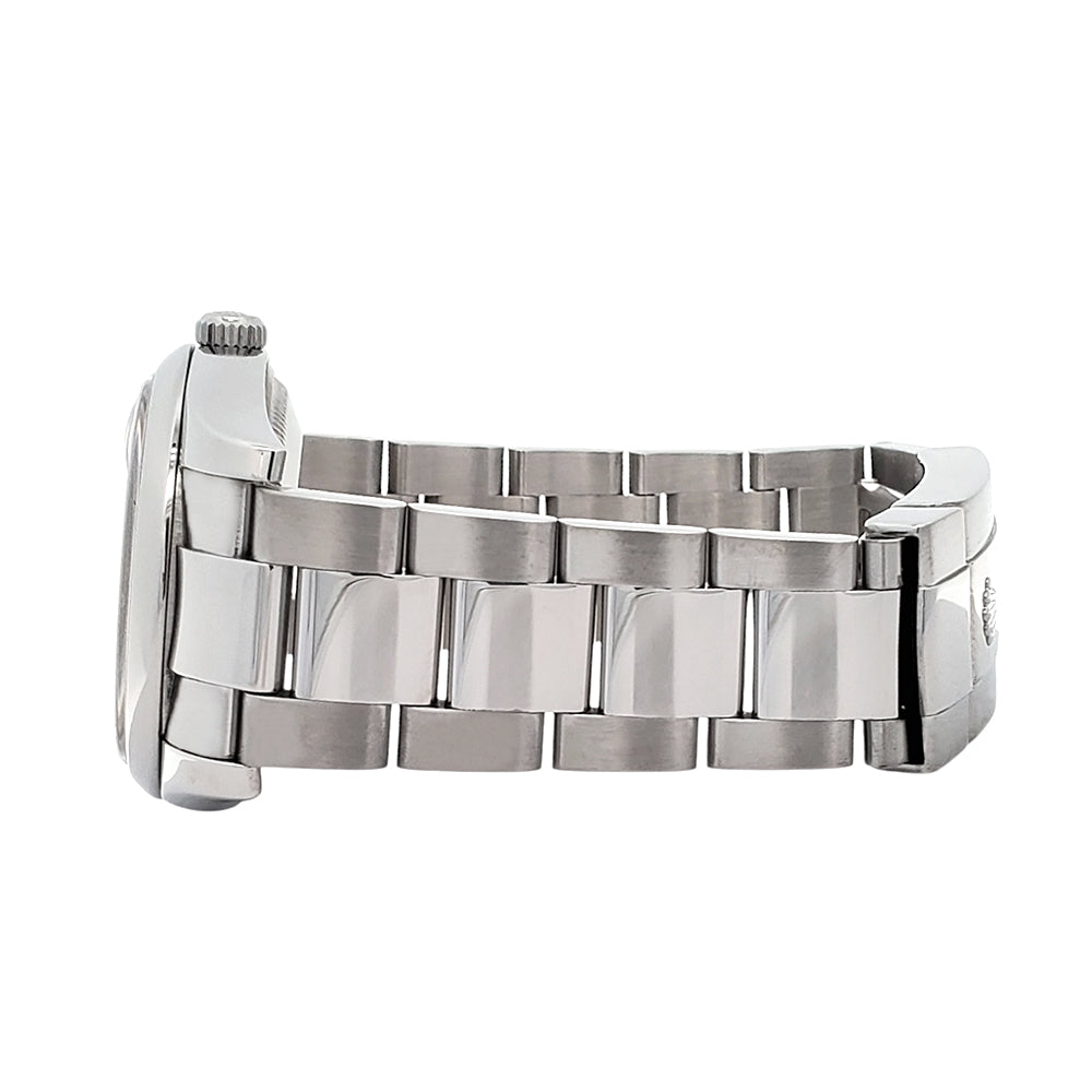 Rolex Oyster Perpetual Date 34mm 115200 White Roman Dial Steel Oyster Watch