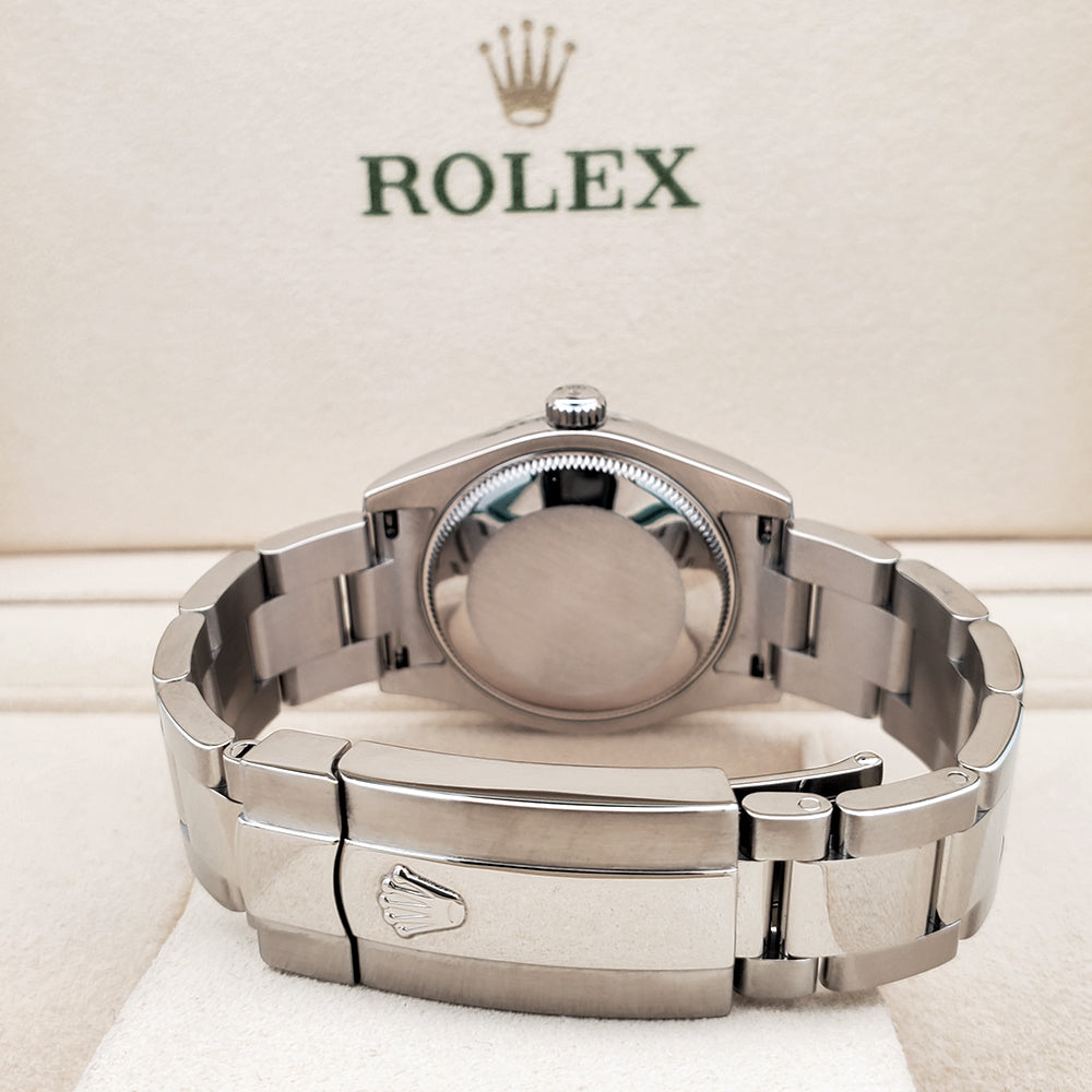 Rolex Datejust 31mm Grey Floral Dial Steel Oyster Watch 178240