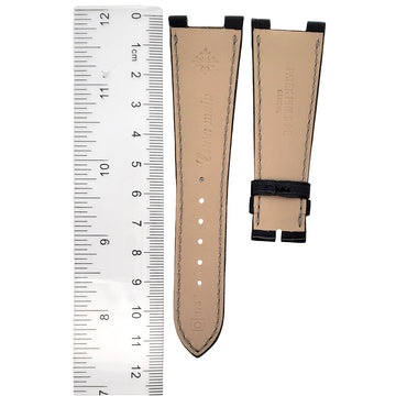 Unworn Patek Philippe 5712 B75 OEM Black Alligator Leather Watch Strap 