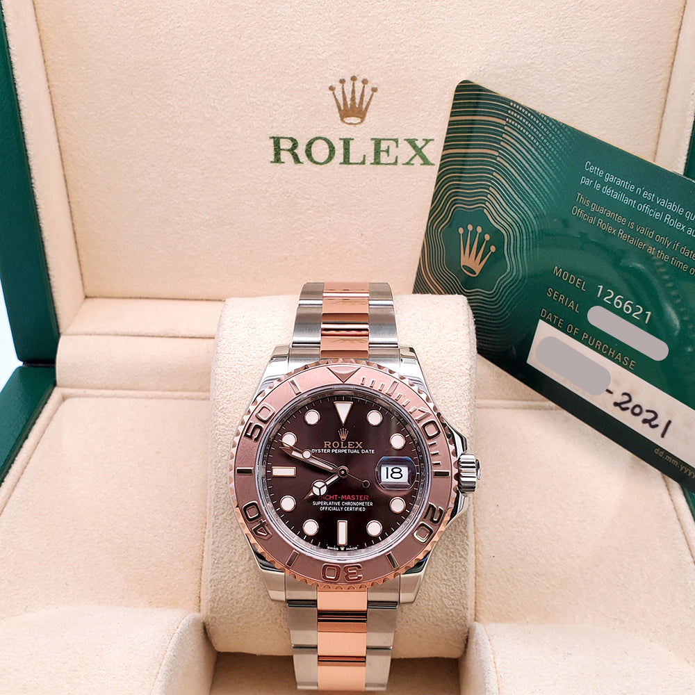 2021 Rolex Yacht-Master 40mm 126621 Chocolate Dial 2-tone Watch