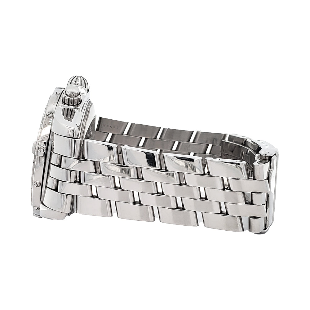 Breitling Chronomat Evolution White Dial Chronograph 44mm Steel Watch A13356