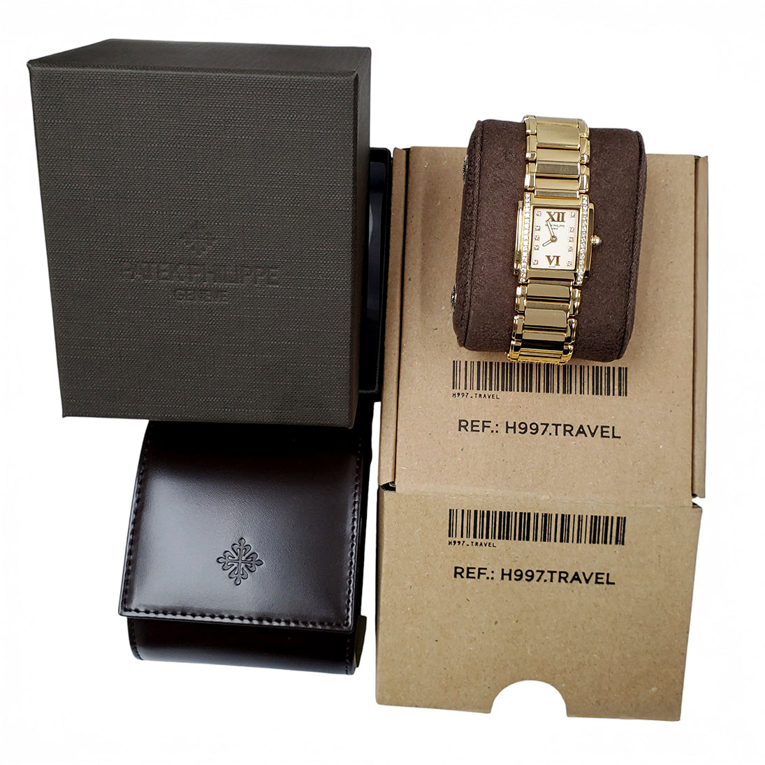 Patek Philippe Twenty-4 Factory Diamond Set Rose Gold Ladies Watch 4908/11R-011