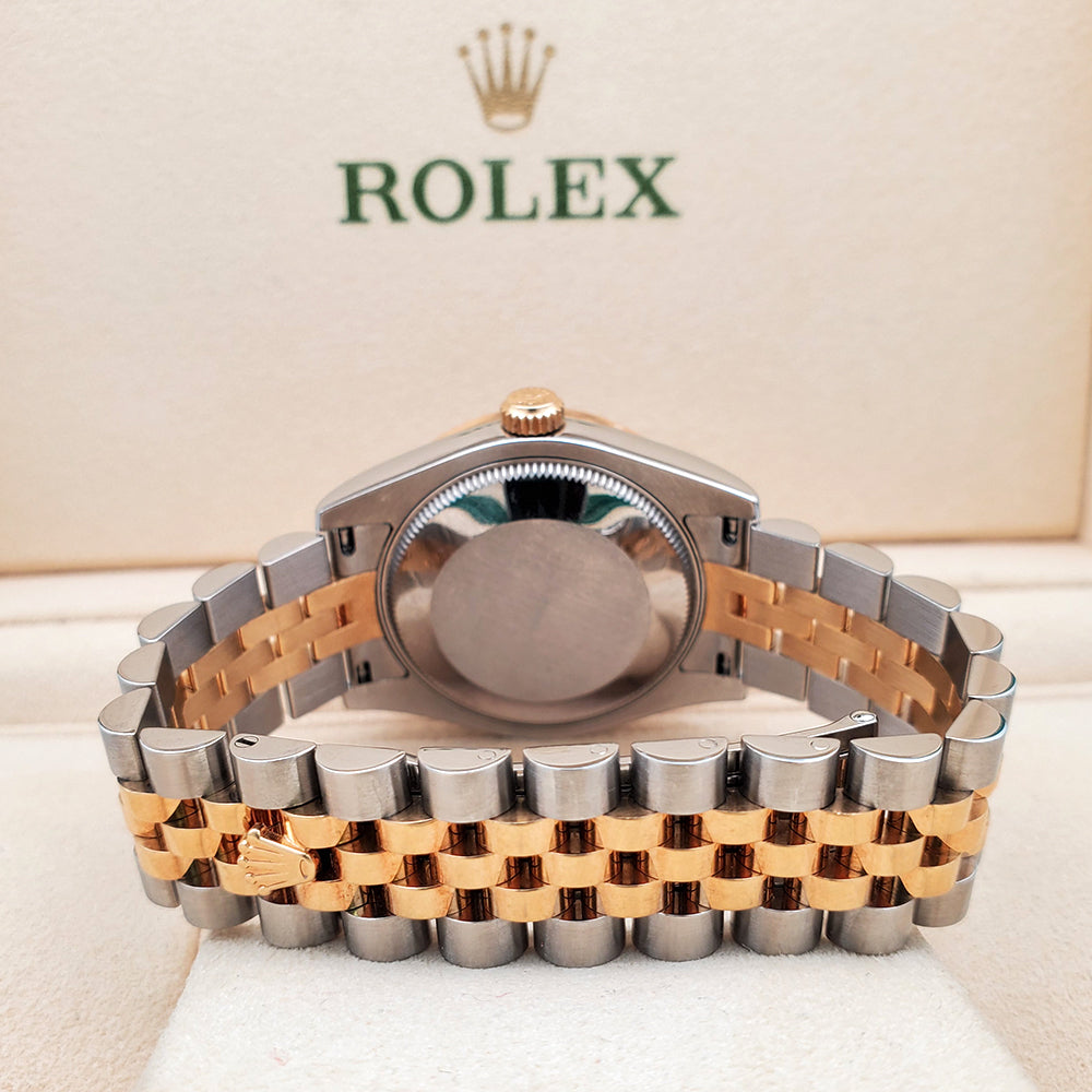 Rolex Datejust 31mm 2-Tone 178273  Champagne Roman Dial Jubilee Watch w/Diamond Bezel