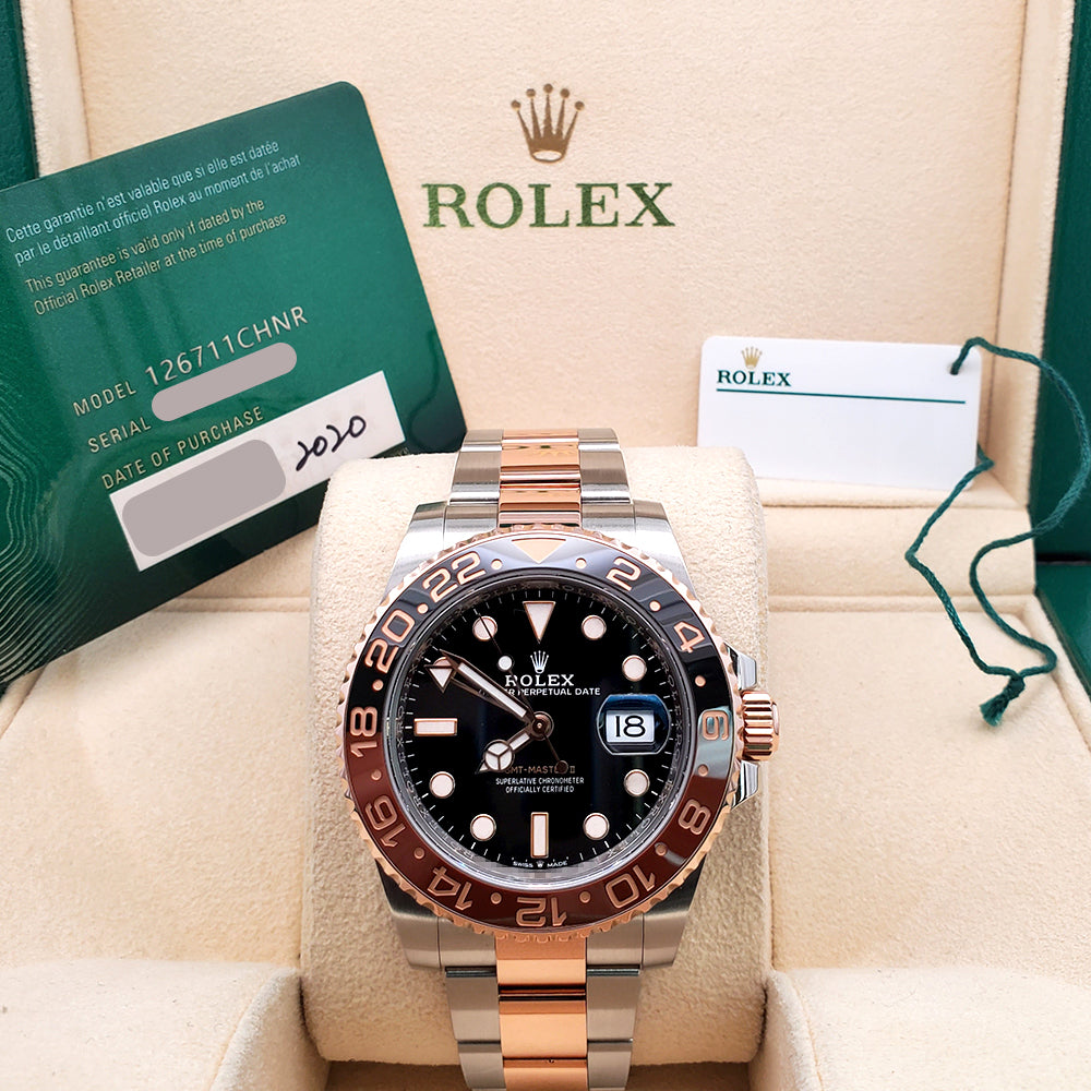 2020 Rolex GMT-Master II 40mm Pepsi Red/Blue Steel Jubilee Watch 126710BLRO Box Papers