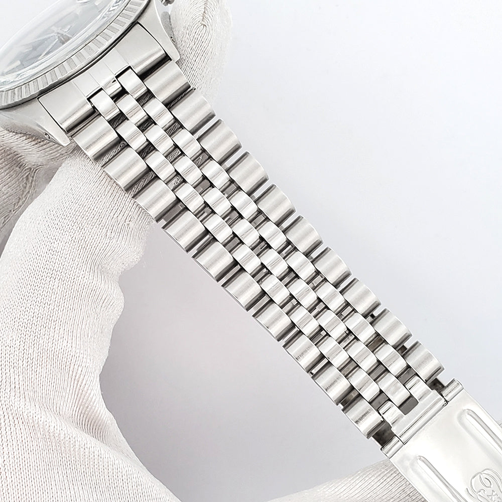 Rolex Datejust 36mm 16030 Blue Index Dial Steel Jubilee Watch