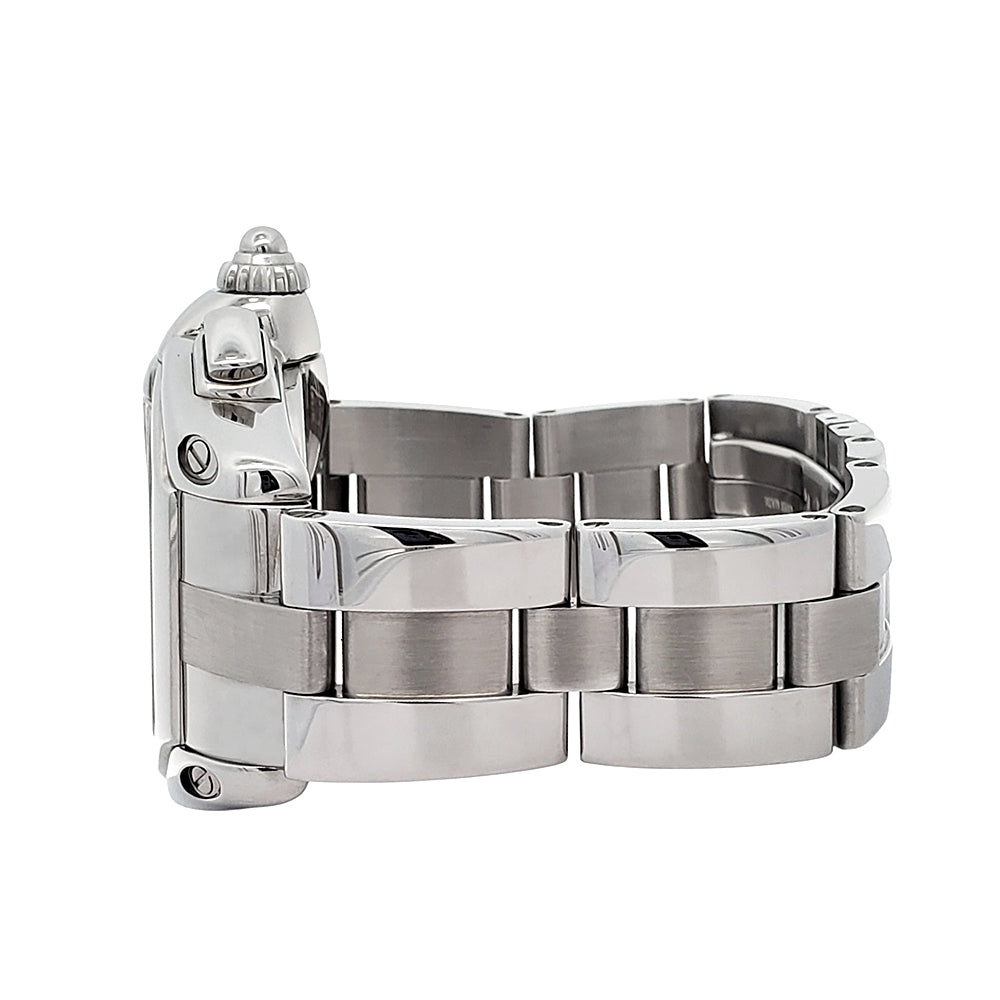 Cartier Roadster Black Roman XL Chronograph 43mm Steel Watch W62019X6 2618