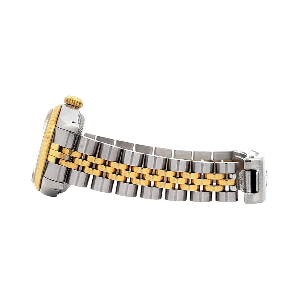 Rolex Datejust 2-tone Yellow Gold/Steel Champagne Index Jubilee 26mm Watch 69173 Papers