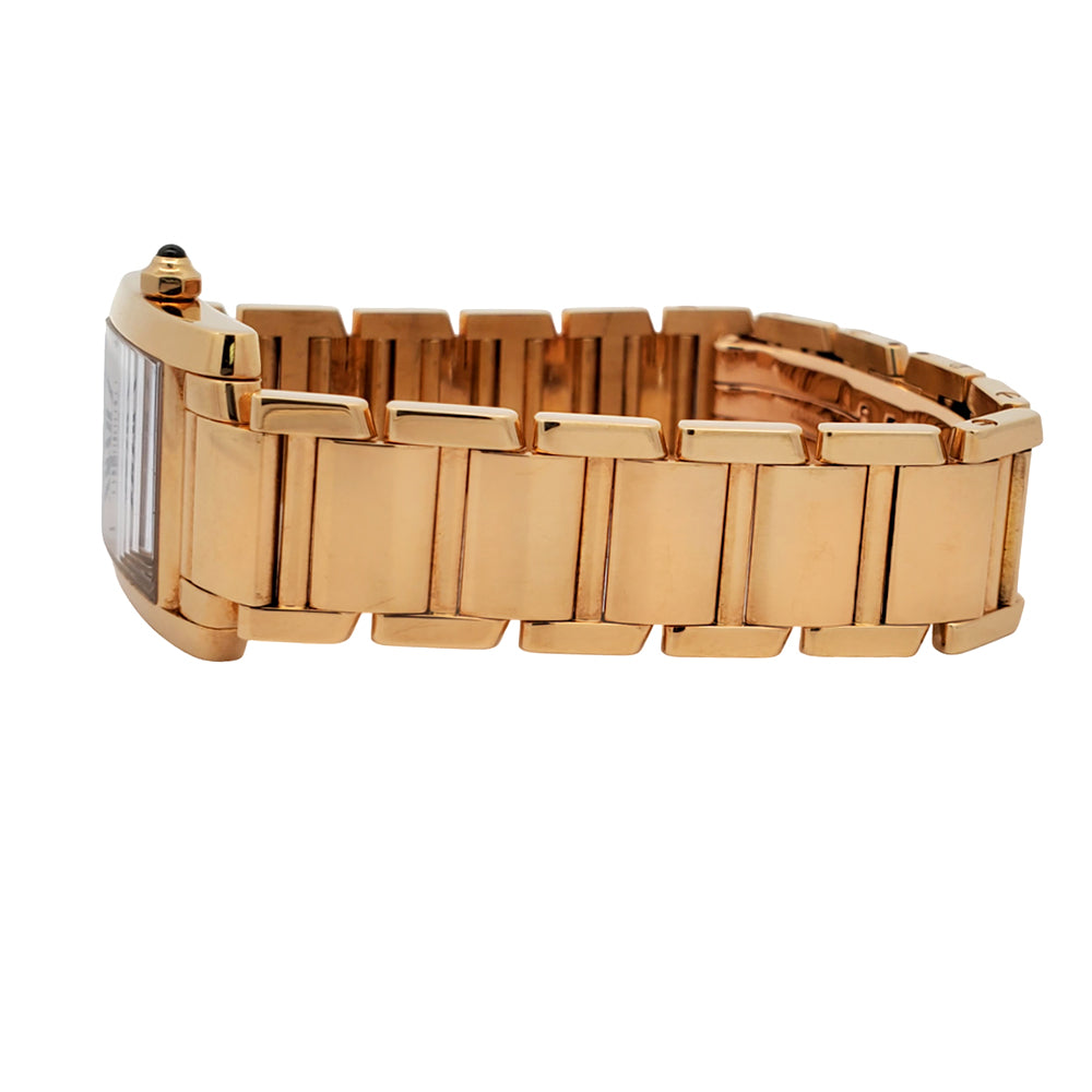 Cartier Tank Francaise 20mm Yellow Gold Roman Dial Ladies Watch W5000256 1820