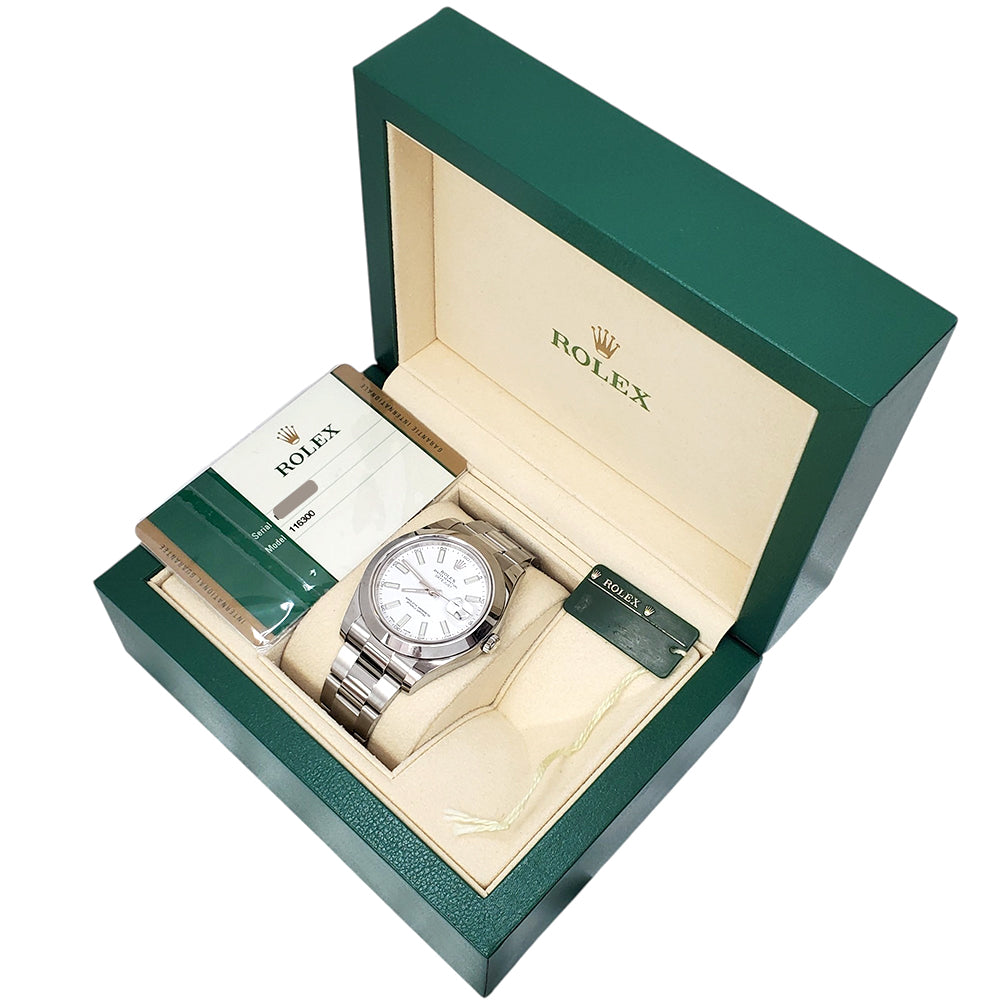 Rolex Datejust II 41mm Silver Dial Steel 116300 – With Papers