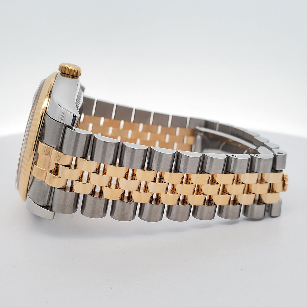 Rolex Datejust 36mm 116233 Factory Champagne Jubilee Diamond 2-tone Yellow Gold/Steel Jubilee Watch