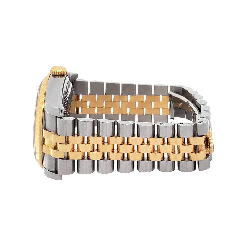 2016 Rolex Datejust 36mm 116233 Factory Champagne Jubilee Diamond 2-tone Yellow Gold/Steel Jubilee Watch Box Papers