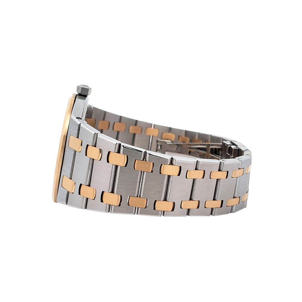 Audemars Piguet Royal Oak 33mm Grey Tapisserie 2-tone Yellow Gold/Steel Watch SA56175