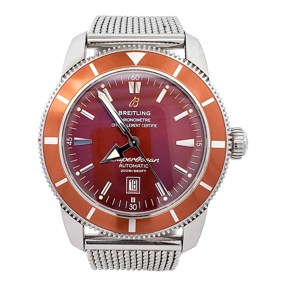 Breitling SuperOcean Heritage 46mm Brown Dial Bronze Bezel Steel Watch A17320