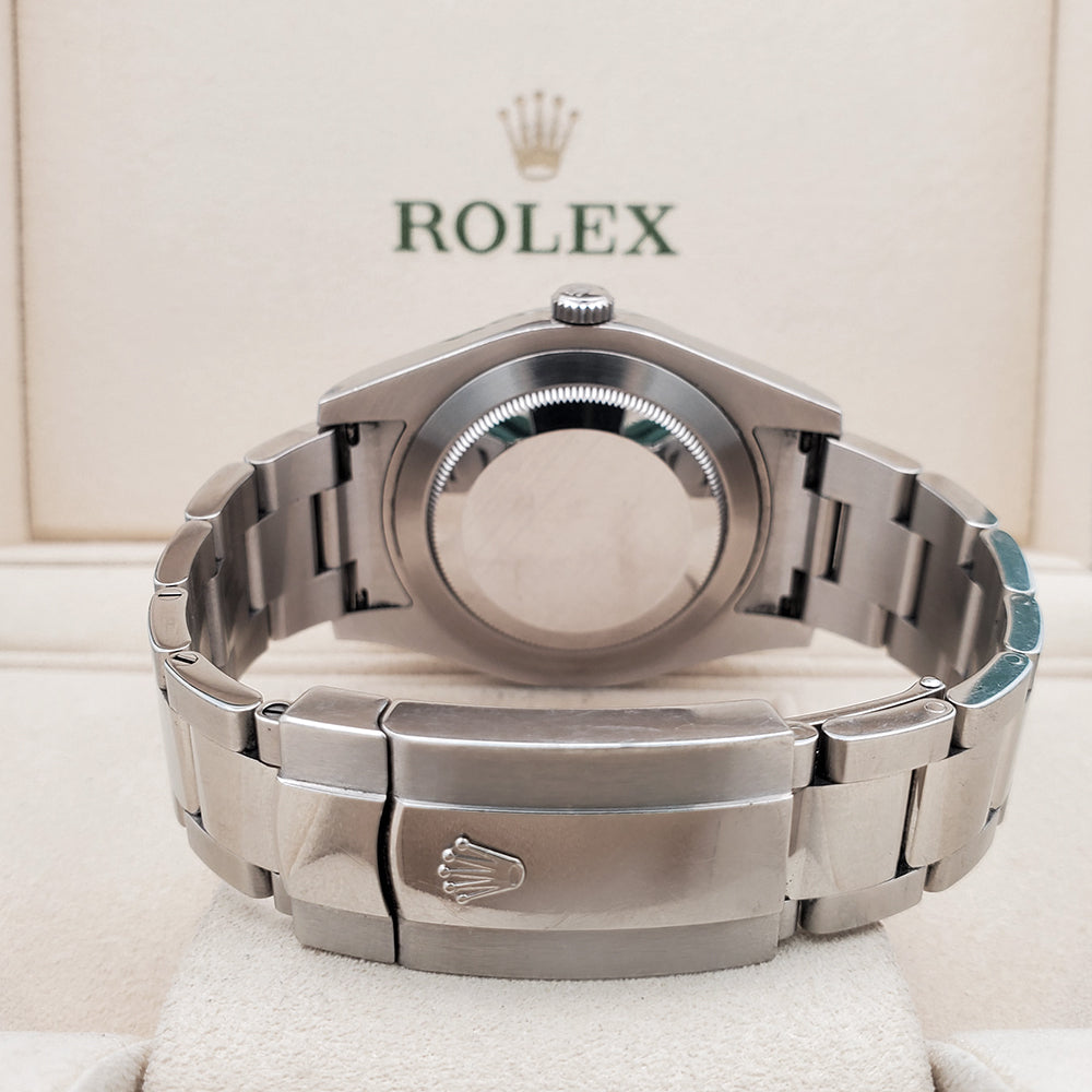 Rolex Datejust II 41mm 116300 Black Index Dial Steel Oyster Watch Box Papers
